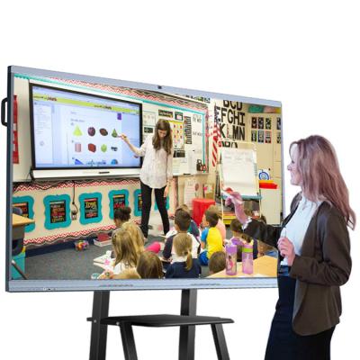 China School Teaching OEM Pizarra 4K OPS Ordenador Monitor Para PC Smart Board Interactive Televisor Smart Screens Interactive Whiteboard for sale