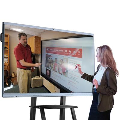 China School Teaching 65 Inch LCD Display Interactive Whiteboard with OPS PC Built-in for sale