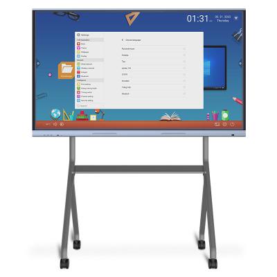 China School Teaching Smart white board interactive smart interactive board ultra thin interactive display interactive touch display stand for sale