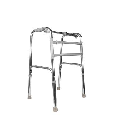 China Simple Supplier Chinese Hospital Disabled Clinic Portable Folding Walker Frame For Elderly Disabled Walker for sale