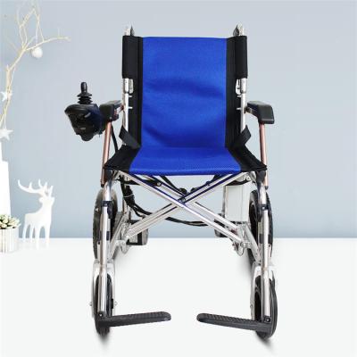 China Easy Portable Lightweight Aluminum Cheap Price Folding Electric Wheelchair Disabled Folding Electric Wheelchair for sale