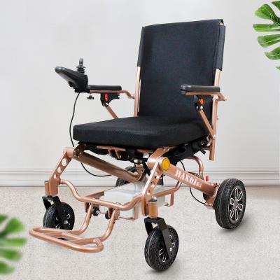 China Disabled electric wheelchair prices electric wheelchair prices folding portable automatic folding electric wheelchair HQ123L for sale