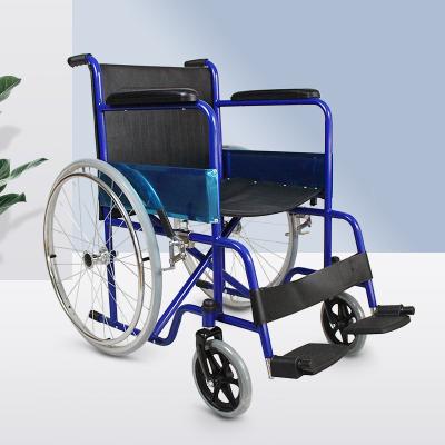 China 2021 High Quality Manual Medical Older Wheelchair Folding Leg Wheelchair Rehabilitation Lightweight Wheelchair HQ809 for sale