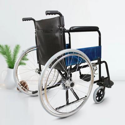 China Manufacturers Supply New Function Steel Frame Manual Folding Light Weight Safe And Comfortable Wheelchair HQ809F for sale