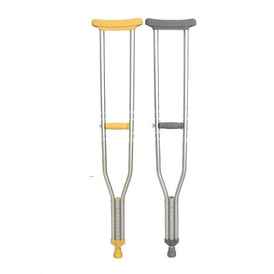 China Factory Direct Supply High Quality Aluminum Alloy Stainless Steel Adjustable Armpit Crutches Folding Crutches For Adults HQ325L for sale