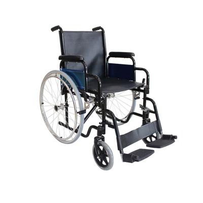 China Strictly Checked Factory Made Comfortable Steel Manual Foldable Wheelchair Comfortable for sale