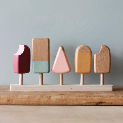 China Wooden handmade wooden ice cream bars for sale