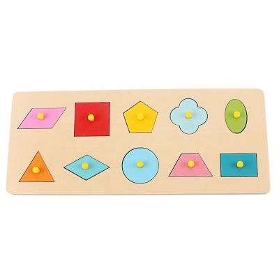 China DIY TOY Montessori Shapes Sorting Puzzle Geometry Board Education Kids Preschool Toys for sale