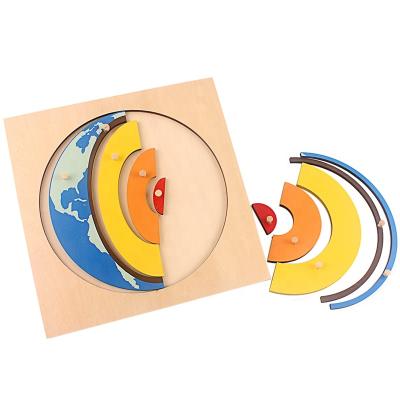 China Baby Toy Montessori Solar Core Puzzle Wooden Montessori Materials Toys For Children Early Childhood Preschool Kids Practicing Gift for sale