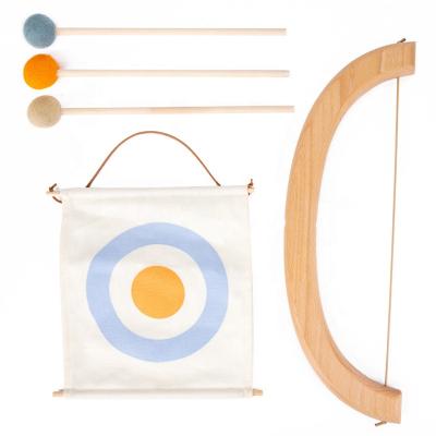 China INS Kids Wooden Archery Slingshot Sports Toys Shooting Games Indoor Archery Toys Props Early Educational Gift Montessori Toys for sale