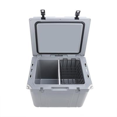 China Solar Panel Factory LC-55QT Portable Camping Cooler Box To Increase Rotomolded Ice Freezer Box for sale