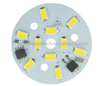 China Led Bulb 5W AC Led PCB Board, 220v Driverless LED Replacement PCB Board, Retrofit LED Board For Light Bulb / Ceiling Mount for sale