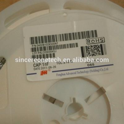 China Smd Capacitor 1nf 50v 10% Tolerance 0402 0.001uf 2012 x7r General Purpose Ceramic Capacitor Stock for sale