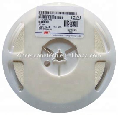 China Smd Capacitor 100nf 50v 10% Tolerance 0402 General Purpose Ceramic Capacitor 0.1uf Stock for sale