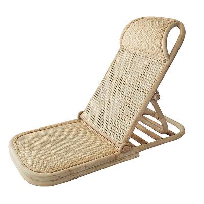 China High quality custom made modern portable ring camp camping sit rattan wood folding beach chaise lounge outdoor sea chairs beach for sale for sale