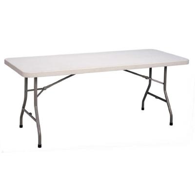 China Modern Portable Hot White Rectangular Plastic Metal Rectangular Plastic Picnic Banquet Outdoor ODM Sale OEM ODM Camp Ring Folding Dining Tables for sale