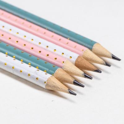 China Wholesale Simplicity Back To School 7 Inch Round Shape Wooden Natural Wood High Quality Pencil Customized HB Standard Pencil for sale