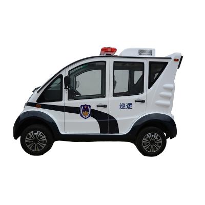 China Steel / Electrical / Plastic Durable Using Low Price Patrol Car 4 Seats Electric Police Car Patrol Vehicle for sale