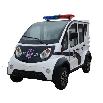 China Steel/Factory 4 Seats New Energy Traffic Safety Police Patrol Car Electric/Plastic Four Wheel Electric Vehicle for sale