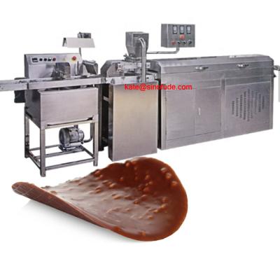 China Deli small mini chocolate coating machine enrober chocolate candy machine for potato chips for sale