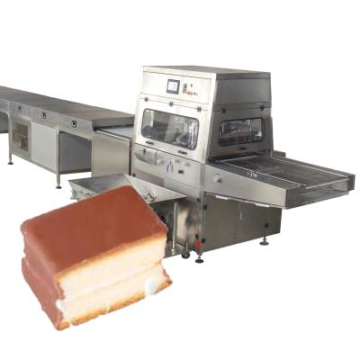 China food & Beverage Factory Factory Price Full Enrobing Production Line For Marshmallow And Biscuit Cake for sale