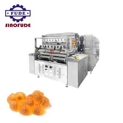 China food & Automatic Beverage Factory SINOFUDE Candy Making Machine Automatic Gummy Candy Production Line Candy Mogul Line for sale