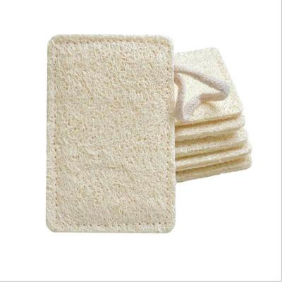 China Eco-Friendly Reusable Loofah Sustainable Natural Sponge Brush Loofah Kitchen Dish Cloth Wipes Plastic Free Sponge for sale