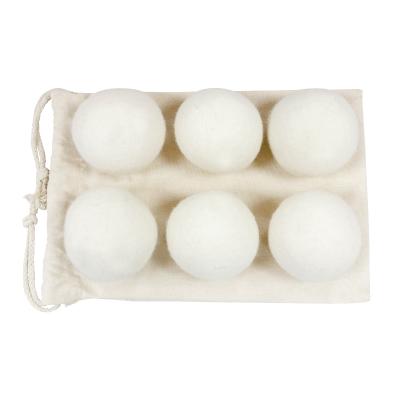 China Eco-fiendly Organic Quick Dry Pure Wool Felt 100% Machine Laundry Drier Balls For Fabrics Natural Softener Reusable for sale