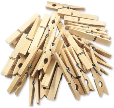 China Eco-friendly Material Mini Wooden Craft Pegs Embellishments Photo Wedding Name Place Clip for sale