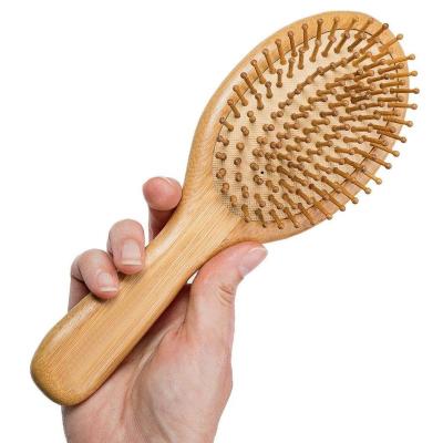 China Hair Care Plastic Nondisposable Zero Free Waste Paddle Eco-Friendly Natural Handmade Organic Bamboo Hair Brush for sale