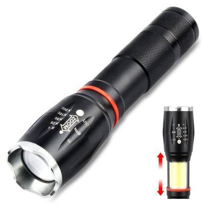 China Expanding Torch Light 18650 Waterproof Super Bright Torch USB Rechargeable LED Tactical Flashlight Torch Usa Max for sale