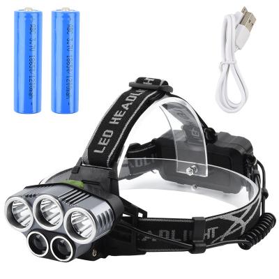 China Amazon upgrade sells rechargeable T6 LED headlights and flashlights for sale