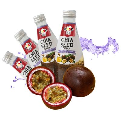 China Natural Natural Glass Bottle Chia Seed Juice Drinks Healthy Chia Seeds Drink for sale