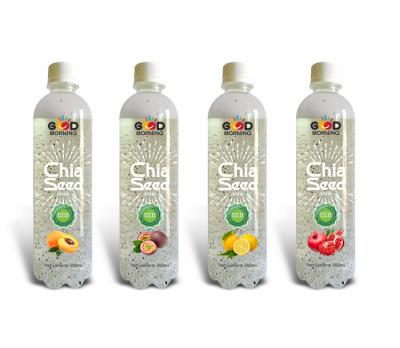 China Natural 500ml PET Bottled Natural Chia Seed Drinks Fruity Taste for sale