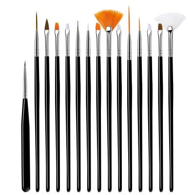 China Easy Apply High Quality Nail Art Brush Set Gel Painting Pen Nail Art Salon Brush for sale