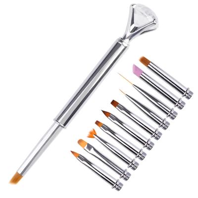 China Professional Nail Art Painting Dot Drawing Nail Art Pen Brush Set Professional Nail Art Brush Manicure Set for sale