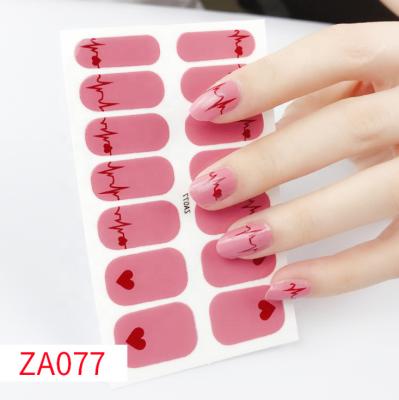 China Design nail patches all over the nail patch waterproof nail sticker for sale