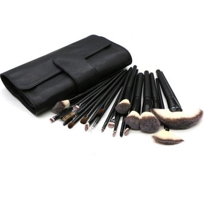 China Brushes 24 Pcs Black Multi Function Makeup Brush Set Portable Cosmetic Makeup Tools for sale