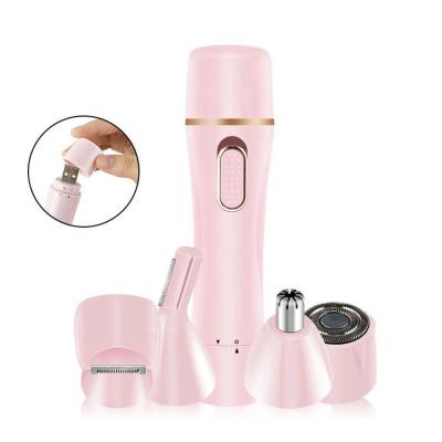 China Hair Shaving Machine Depilator Shaving Device New USB Charging Balance Electric Eyebrow Nose Hair Trimmer Shaving For Ladies for sale