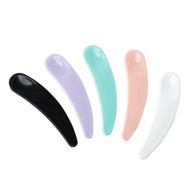 China Facial Massage Tool Colorful Cream Spoon Plastic Facial DIY Cosmetic Spatula for sale