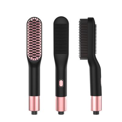 China New Commercial Custom Hot Ceramic Electric Straight Comb Electronic Multifunctional Straight Curling Comb for sale