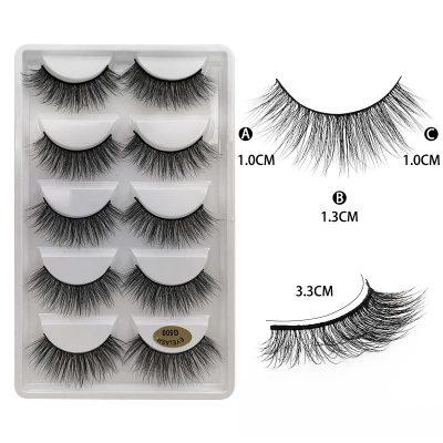 China Decoration Faux 3D Mink Eyelashes Portable False Eyelashes Eyelash Popular Seller for sale