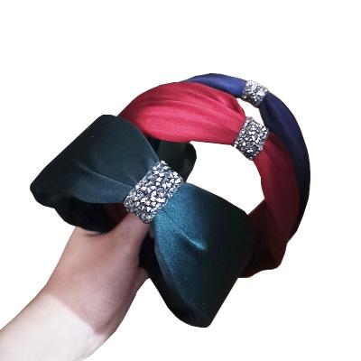 China Popular Diamond Rhinestone Headband Hair Hoops Decoration Hair Accessories Girls Tie Head Band for sale