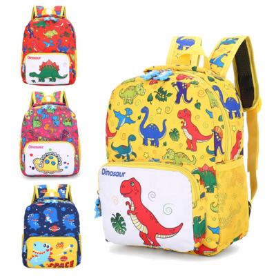 China Gift For Kids Children Cartoon Dinosaur Backpack Waterproof Oxford Backpack for sale