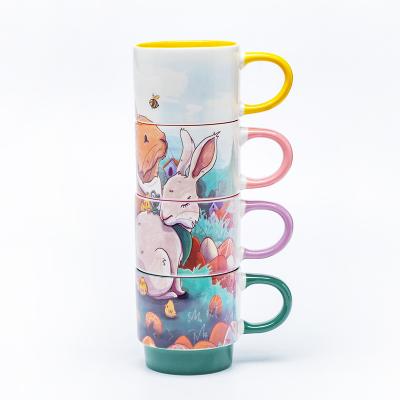 China Sustainable Easter Customized Coffee Mugs Special Design for the Holiday for sale