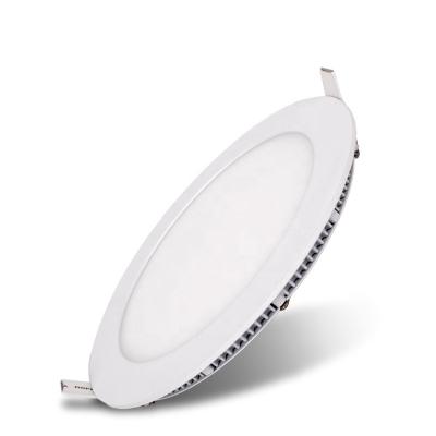 China Embedded mounted 2835smd diameter 120mm 6w round led ceiling panel en venta