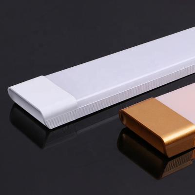 China Aluminum and full pc linear batten 76x24x600mm 26w led flat tube light for sale