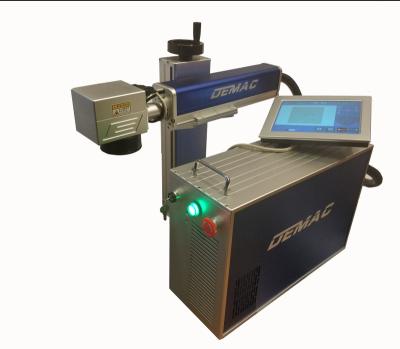 China Flying Automatic Laser Number Marking Date Coding CO2 10W Laser Marking Machine For Pipe / Bottle for sale