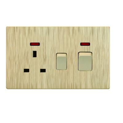 China Special Design 13a Switch Socket Wall Outlet Double USB With Neo S3 for sale