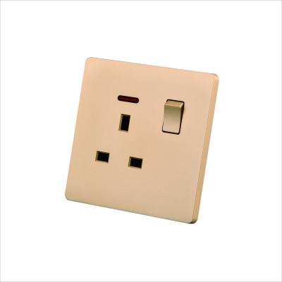 China PC Wall Switch 1gang 1way Switch Universal Sockets With UK Power Switch And Usb Sockets for sale